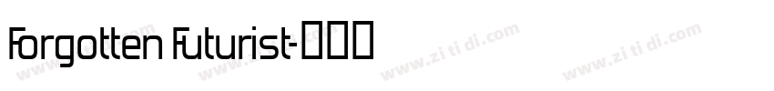 Forgotten Futurist字体转换